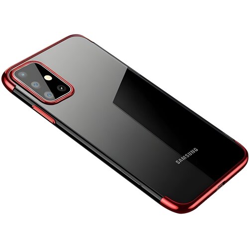 IZMAEL.eu Futrola Clear Color s obojenim rubom za Samsung Galaxy A72 4G/Galaxy A72 5G - Crvena Cene