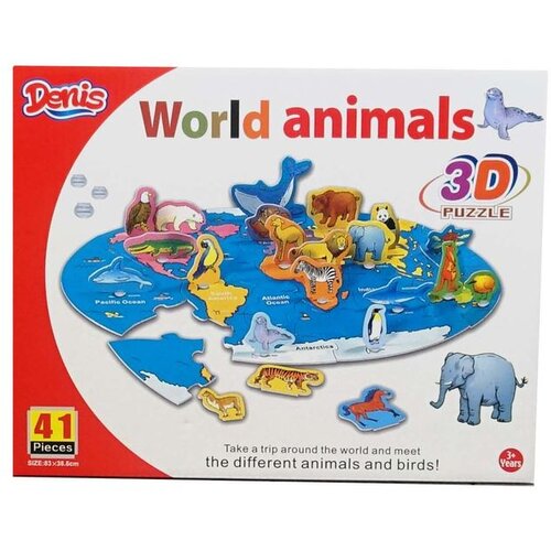 Denis 3D Puzzle / Slagalica, Životinje svijeta Cene