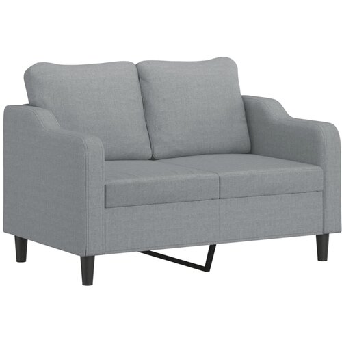  3-dijelni set sofa s jastucima svjetlosivi od tkanine Slike