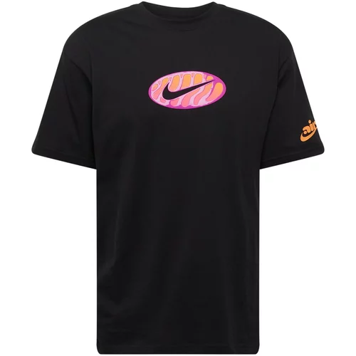 Nike Sportswear Majica narančasta / svijetloroza / crna / prljavo bijela