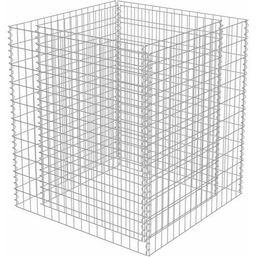  Gabionska sadilica od pocinčanog čelika 90 x 90 x 100 cm Slike