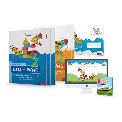  LILI IN BINE 2, komplet C, samostojni delovni zvezek za matematiko in slovenščino + koda in priloga Cene
