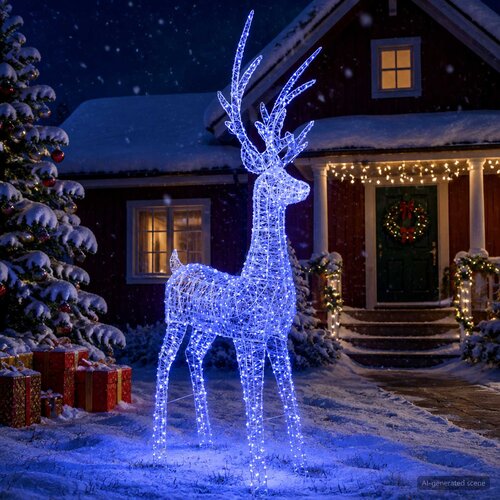  Božićna LED figura soba 1000 LED lampica Plava Cijene