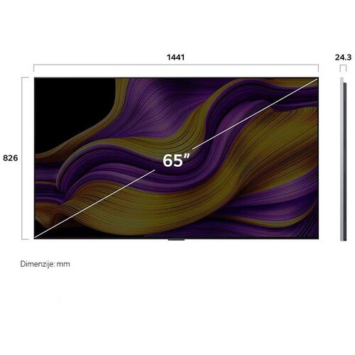 LG OLED65G51LW televizor, gallery serija oled, 4K, 165cm - - 65 Slike