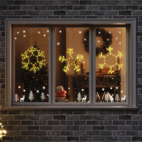 vidaXL Božični snežak med 252 LED Toplo bela 45 x 38 cm PVC Cene