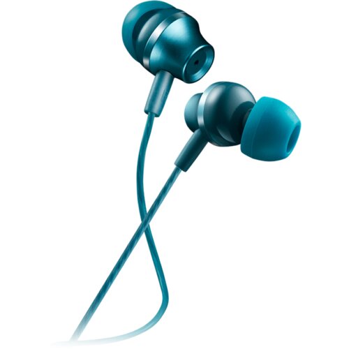 Canyon Stereo earphones with microphone, metallic shell, 1.2M, blue-green Cijene