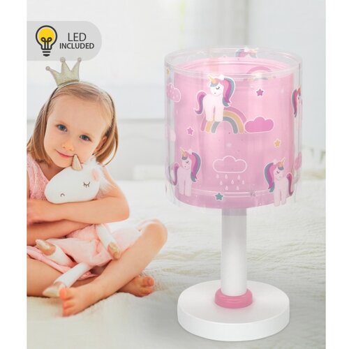 Dalber 41591N - LED dečija lampica UNICORNS 1xG4/4W/230V ružičasta Slike