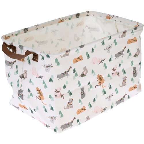 TIAKI košara za pohranu igračaka "Smiješne mačke" - D 38 x Š 26 x V 22 cm Cijene