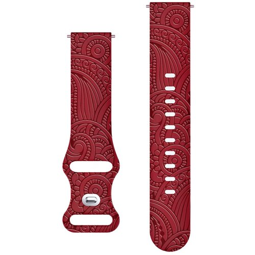 Carven Pattern silikonska narukvica za sat 20mm - Red Cijene