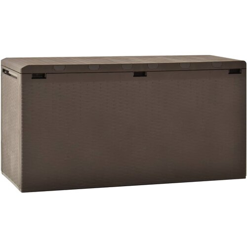 vidaXL Vrtna kutija za pohranu smeđa 114 x 47 x 60 cm Cijene