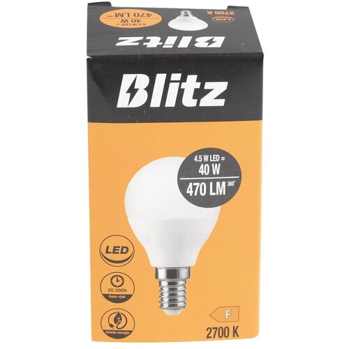 Blitz led žarulja E14 4.5 w 470 lm 2700 k P45 Cijene