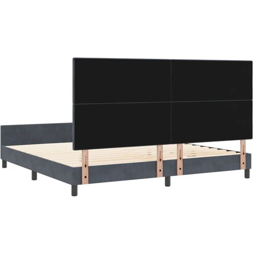  Okvir kreveta Tamno sivi 200x200 cm Bar&amp;scaron;un Slike