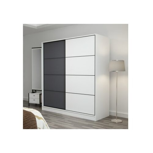 Hanah home kale - 7158 whiteanthracite wardrobe Slike