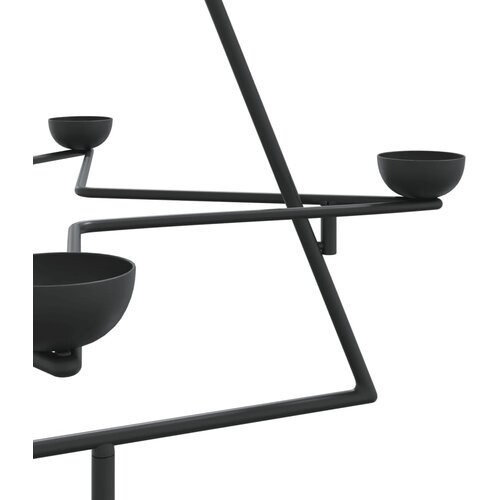  Metalno ukrasno božićno drvce crno 75 cm Slike
