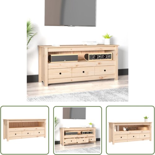 The Living Store TV omarica 114x35x52 cm trdna borovina - TV Omarica, (21738275) Cene