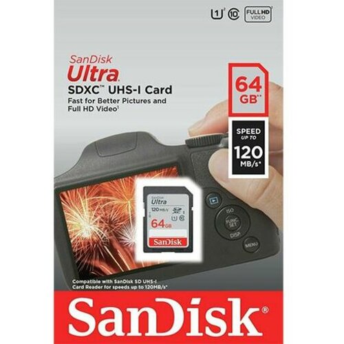 Sandisk SDXC Ultra 64 GB SDSDUN4-064G-GN6IN memorijska kartica Cene