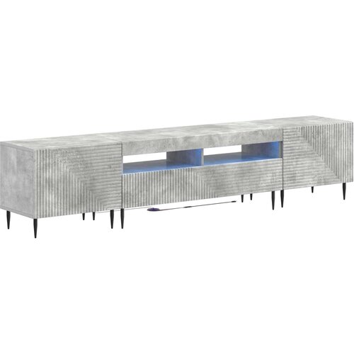  3-dijelni LED TV kabinet Betonska siva Konstruirano drvo Cene
