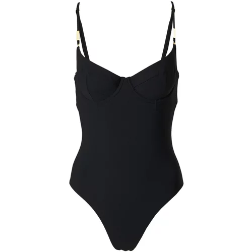 Calvin Klein Swimwear Jednodijelni kupaći kostim zlatna / crna