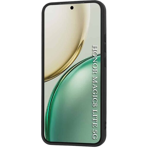 Techsuit SoftFlex silikonska maska za Honor Magic8 Lite &amp;ndash; crna Slike