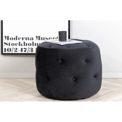 Venture Home puf Benjamin ⌀55 cm, crna Cijene