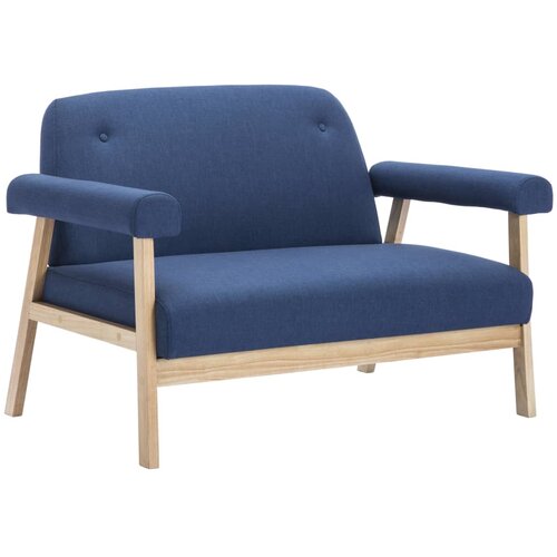 Maison Chic kavč - Sofa - Kanape dvosed iz blaga modre barve, (21726458) Cene