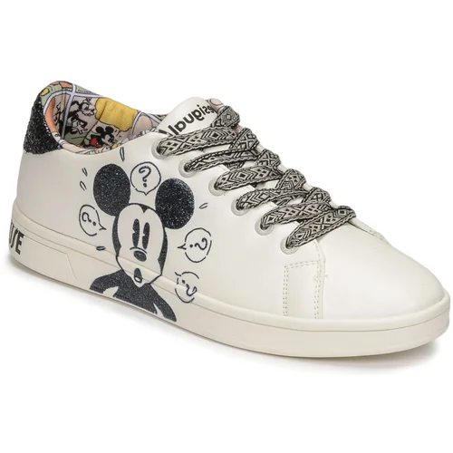 Desigual Nizke superge COSMIC MICKEY GLITTER Bela