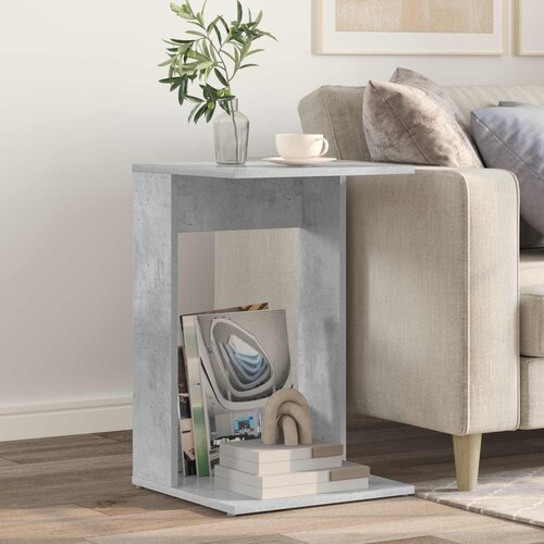  Bocni stol Betonski sivi 40 x 38 x 62,5 cm Konstruirano drvo Cene