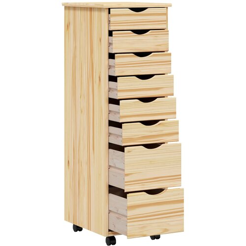  Pokretni ormar s ladicama MOSS Prozirni lak 34 x 39 x 103 cm Slike