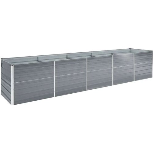  Visoka greda pocinkano jeklo 400x80x77 cm siva, (20618707) Cene