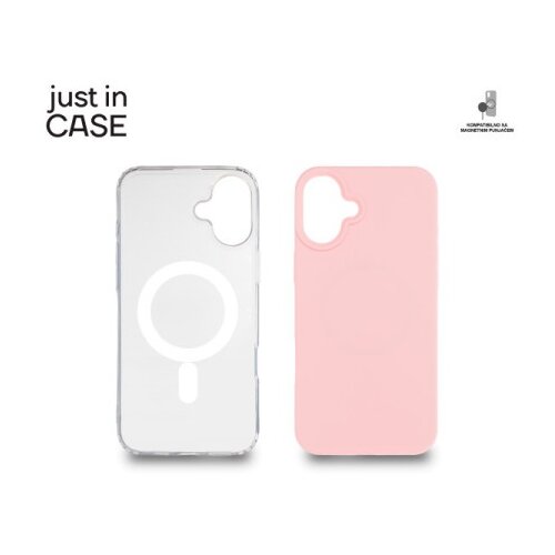 Just In Case 2u1 Extra case MAG MIX PLUS paket PINK za iPhone 16 Plus ( MAGPL118PK ) Cene