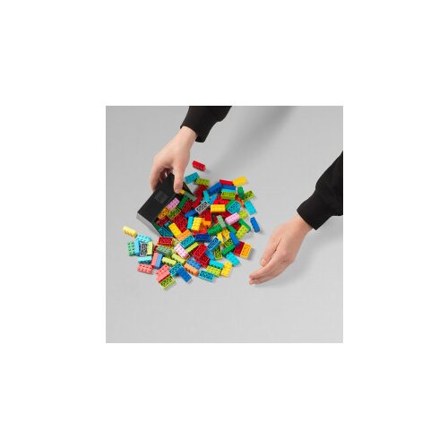 Lego skupljač kockica, dvodelni set, siva i crna Slike