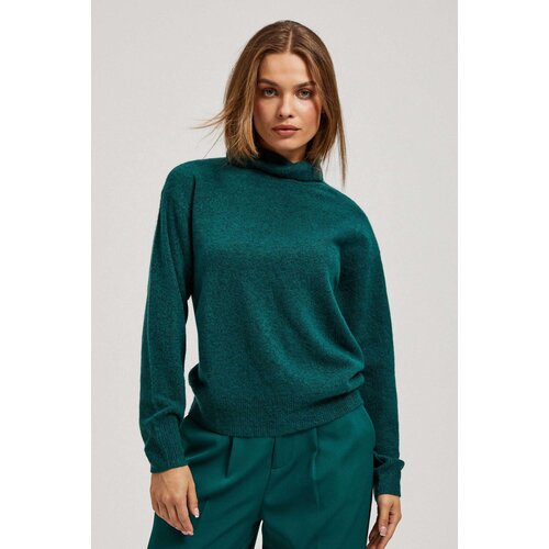 Marisse Green Turtleneck Sweater Slike