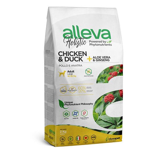 Alleva hrana za pse piletina pačetina maxi 2kg adult holistic ALP00231 Slike