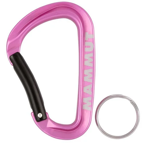 Mammut Karabin Mini Carabiner Workhorse Keylock L roza barva