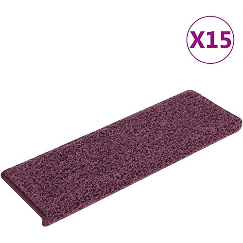  Prostirke za stepenice 15 kom 65x21x4 cm tamnoljubičaste pravokutne rubove Cene