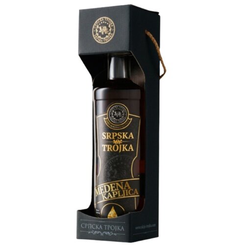 Srpska Trojka Rakija medena kapljica 0.7l Slike