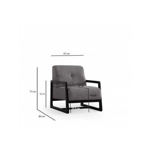 Atelier Del Sofa fotelja athena bergere light grey Slike