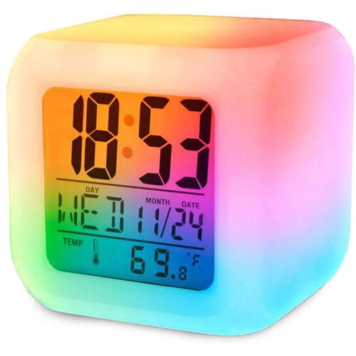 VERKGROUP VERK GROUP lCD LED RGB budilka in termometer 01111 Cene
