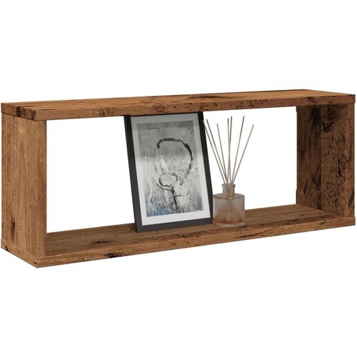 vidaXL Stenske kockaste police 6 kosov starinski les 60x15x23 cm Cene