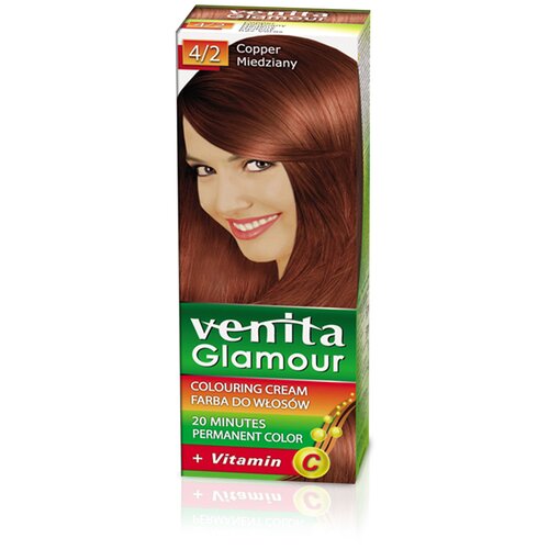 VENITA farba za kosu sa vitaminom C Glamour (4/2 Copper) Slike