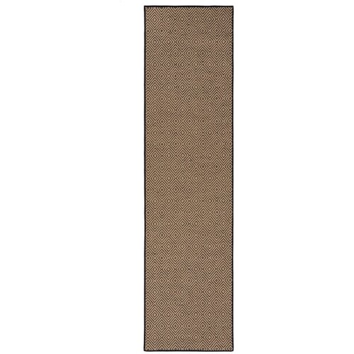 Flair Rugs Crna/u prirodnoj boji jutena staza 60x230 cm Diamond &amp;ndash; Slike