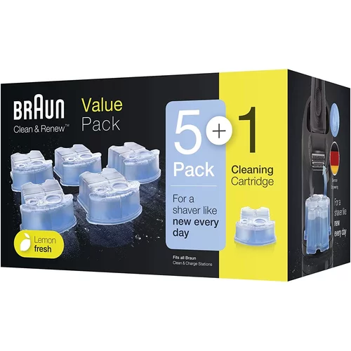 Braun CCR-System Reinigungskartuschen Promo Pack 5+1