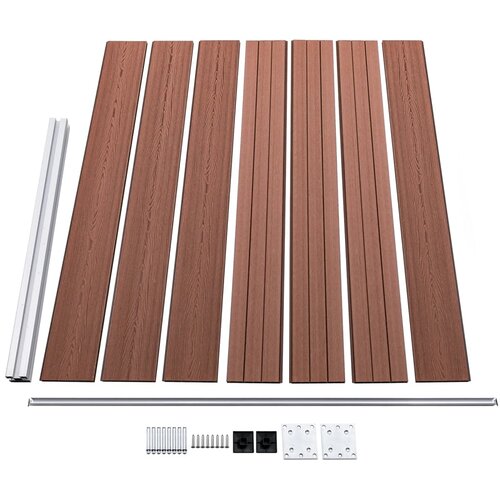  za ogradu WPC 175 x 146 cm smeđi Slike