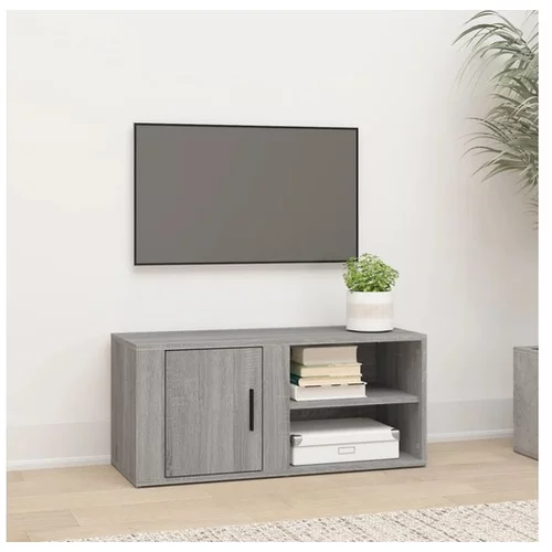  TV omarica siva sonoma 80x31,5x36 cm inženirski les