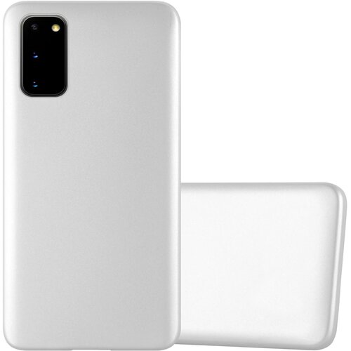Cadorabo Case, združljiv s Samsungom v kovinskem srebru - zaščitni pokrov, narejen iz fleksibilnega silikona TPU, (20592995) Cene