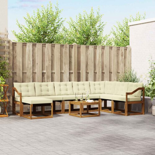  Set vanjskih sofa 9 kom. Prirodna i krem Cijene