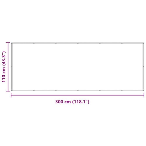  Balcony ekran Terakota 110 x 300 cm Oxford tkanina - Terakota 110 x 300 cm Cijene
