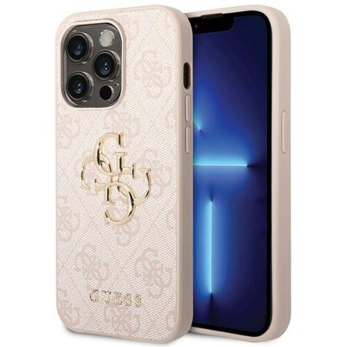 Guess GUHCP15L4GMGPI silikonski ovitek za iPhone 15 Pro Max - roza z zlatim logom Cene