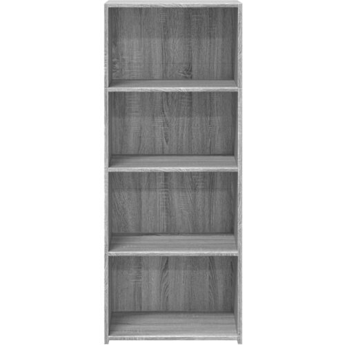  Visoka komoda siva boja hrasta 50x41x124 cm konstruirano drvo Slike