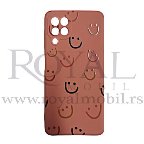  futrola soft print cute smile No1 za samsung A225 galaxy A22 narandzasta Slike